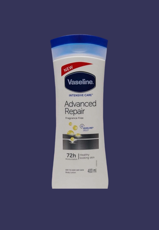 A) PERSONAL CARE: VASELINE ADVANCED REPAIR 400ML