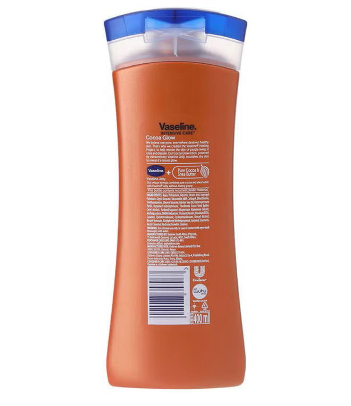 A) PERSONAL CARE: VASELINE COCOA GLOW 400ML