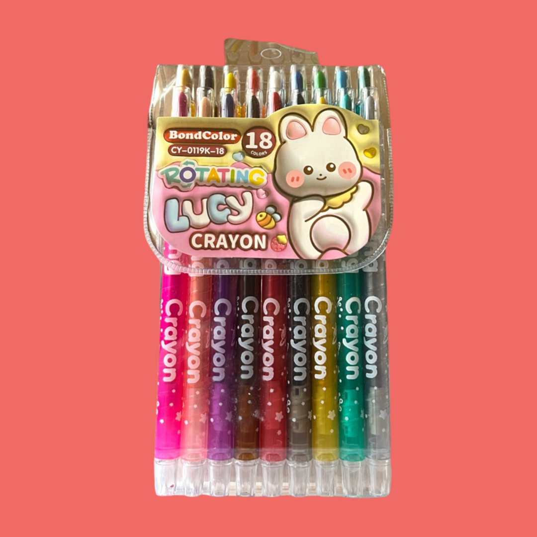 STATIONARY: ROLLING CRAYON SET OF 18