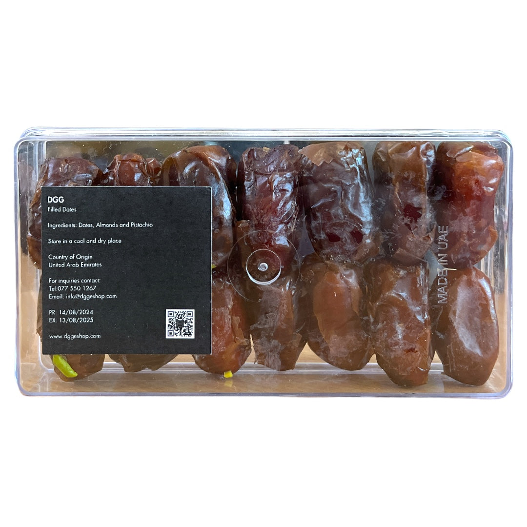 X. PREMIUM QUALITY FILLED DATES ASSORT GIFT PACK- PISTACHIO AND ALMOND 200G