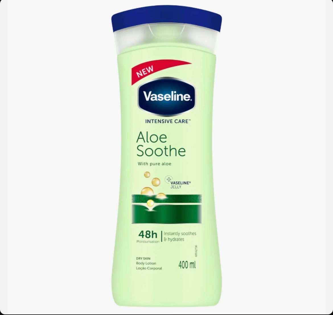 A) PERSONAL CARE: VASELINE ALOVE VERA SOOTHE 400ML