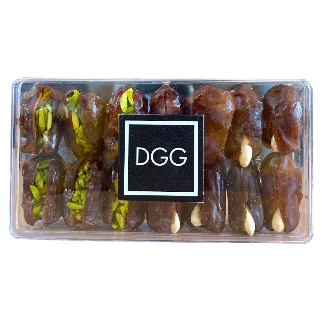 X. PREMIUM QUALITY FILLED DATES ASSORT GIFT PACK- PISTACHIO AND ALMOND 200G