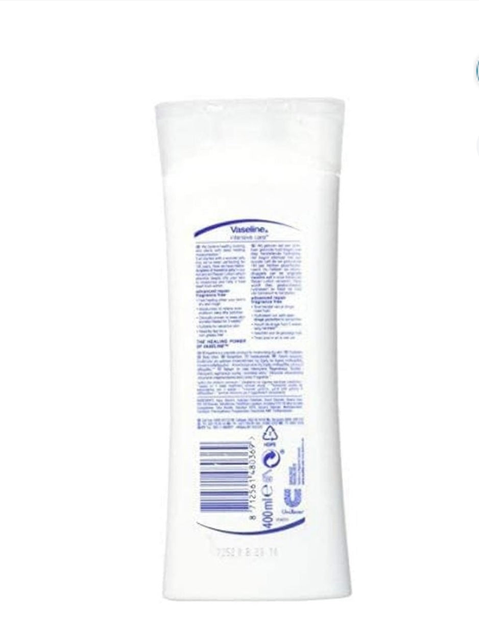 A) PERSONAL CARE: VASELINE ADVANCED REPAIR 400ML