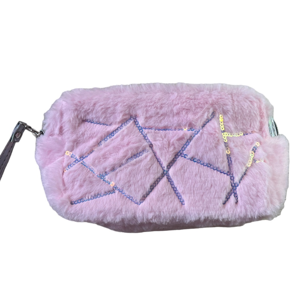 BAGS & BACKPACKS: FLUFFY SHINNY PHONE AND PENCIL POUCHES