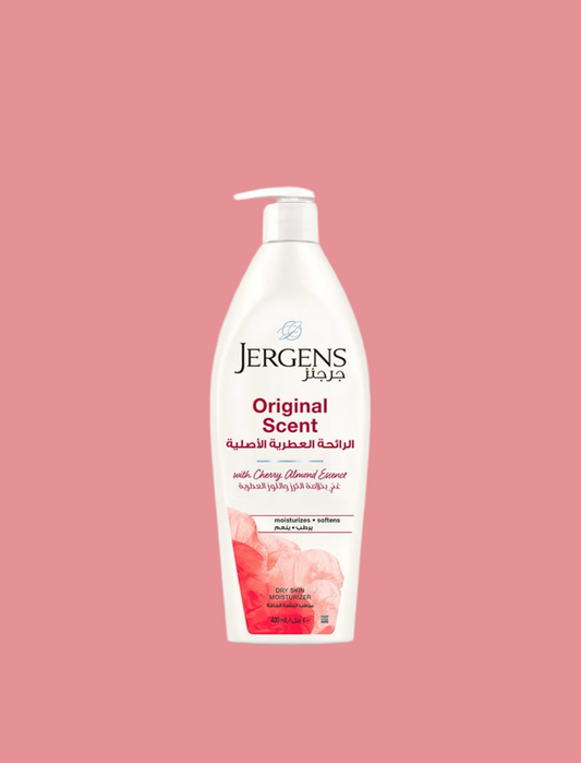 A) PERSONAL CARE: JERGENSE ORIGINAL SCENT DRY SKIN MOISTURIZER 400ML UNISEX ALL SKIN TYPE