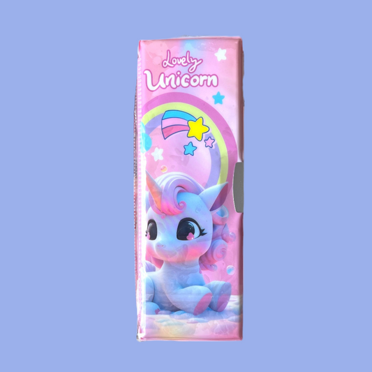 STATIONARY :  UNICORN KIDS PENCIL BOX MULTIFUNCTIONAL