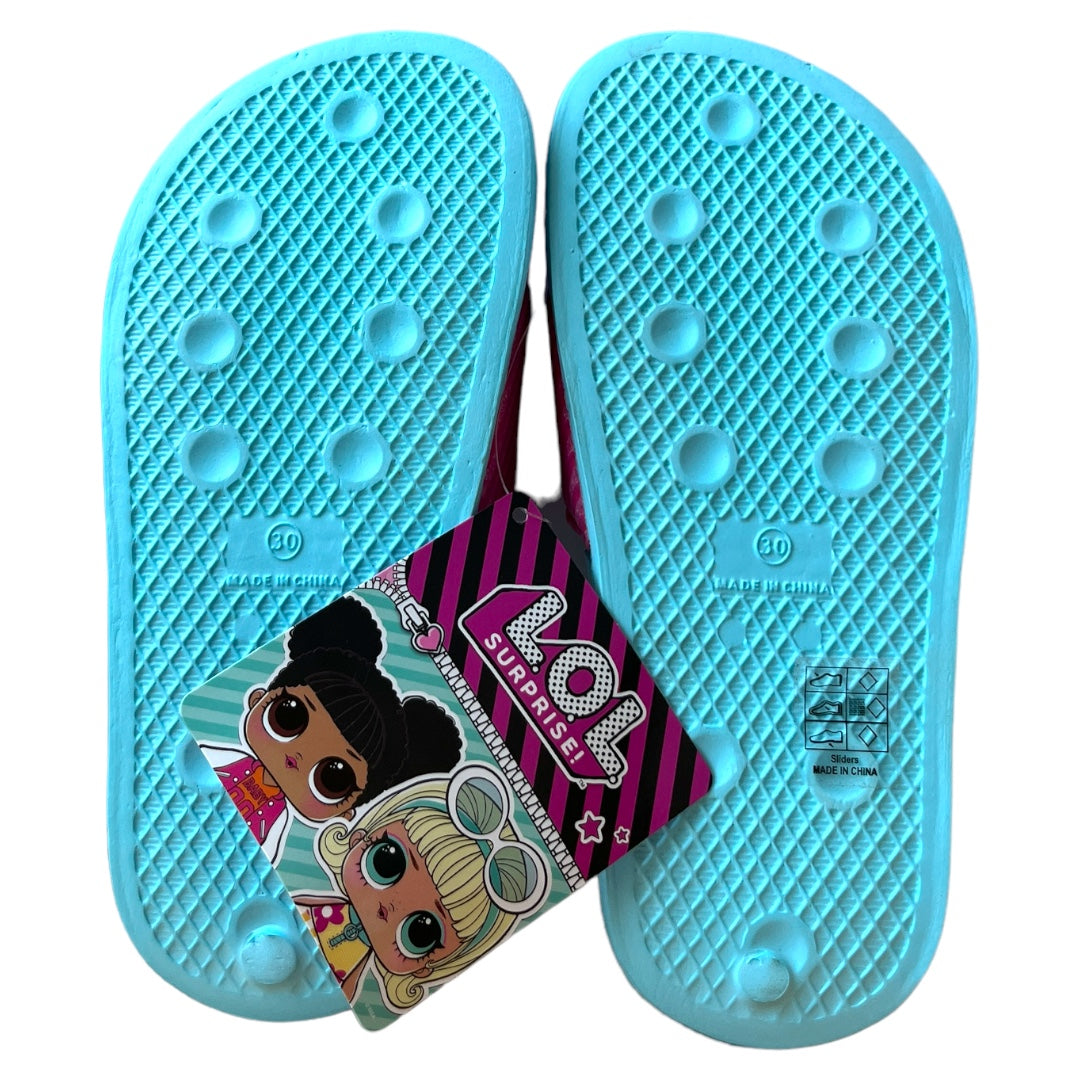 FOOTWEAR: LOL GIRLS’ SLIDES SIZE 31/32