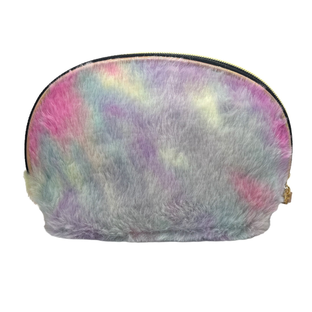 BAGS & BACKPACKS: FLUFFY PHONE AND MAKEUP PASTEL POUCHES