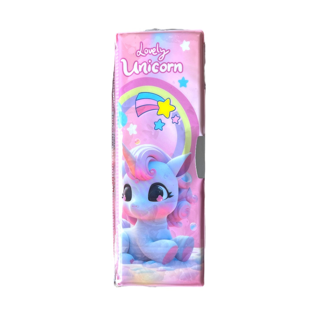 STATIONARY :  UNICORN KIDS PENCIL BOX MULTIFUNCTIONAL