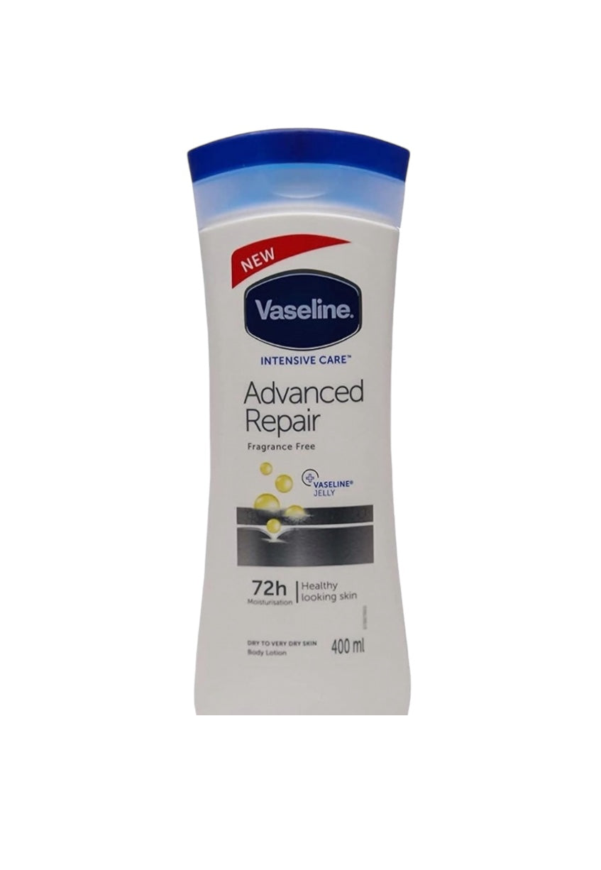 A) PERSONAL CARE: VASELINE ADVANCED REPAIR 400ML