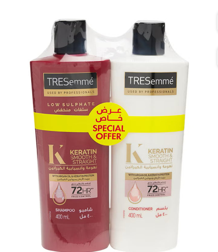 A) PERSONAL CARE: THRESEMME SHAMPOO WITH CONDITIONER 400 ML + 400ML (PACK OF TWO)