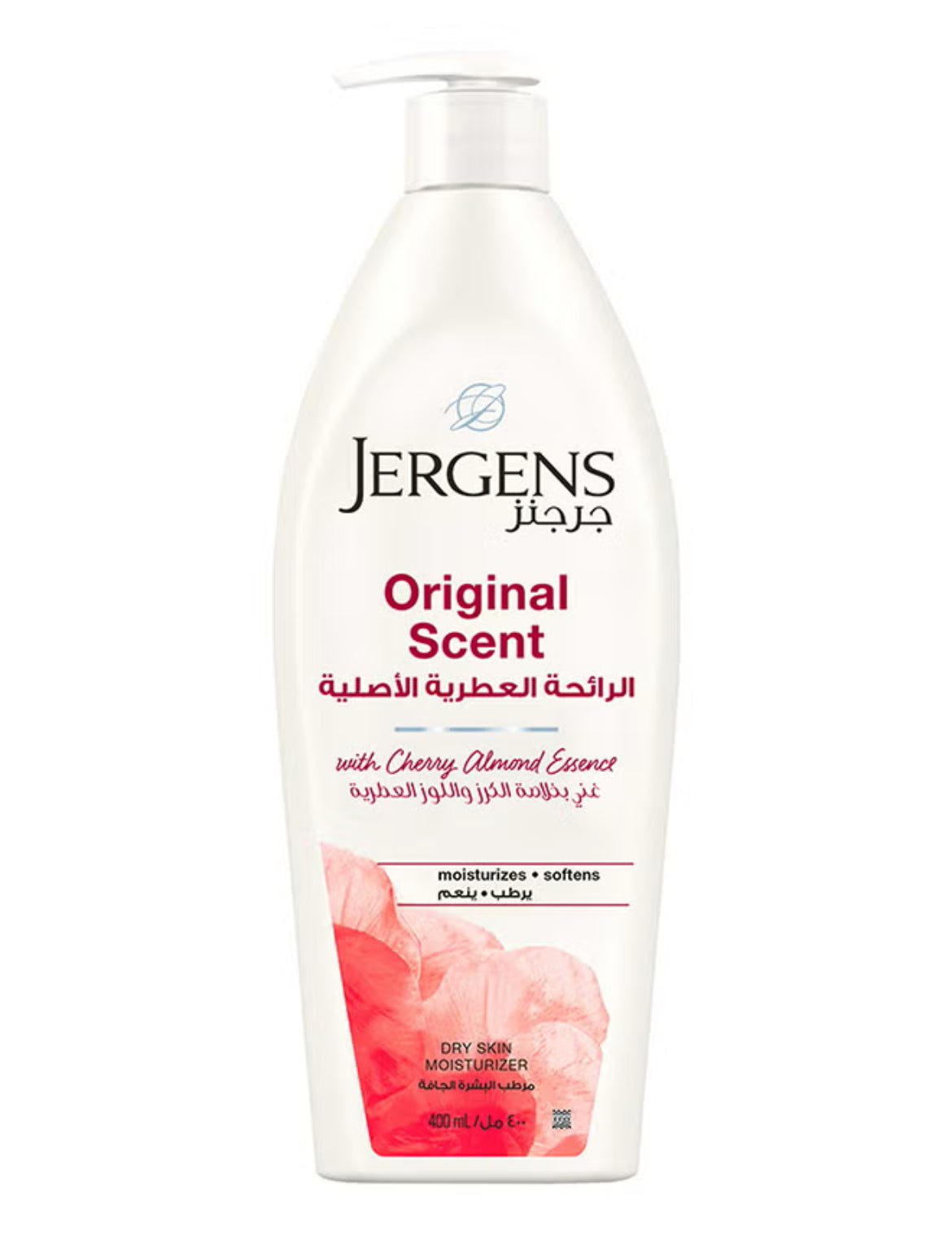 A) PERSONAL CARE: JERGENSE ORIGINAL SCENT DRY SKIN MOISTURIZER 400ML UNISEX ALL SKIN TYPE